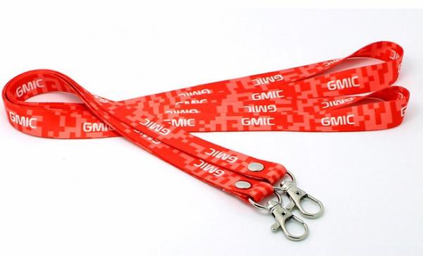 China Printed Cotton Single Custom Lanyards Weaving Process Type OEM Accepted factory