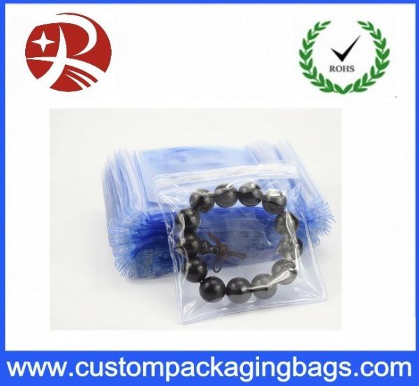 Customized Plastic Transparent Pvc Bag For Small Jewelry , 5*7cm