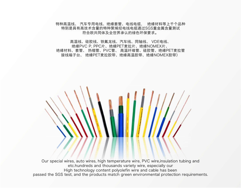 High Temperature PVC Electronic Multi-Core UL 2129 Cable for Customized Request in US