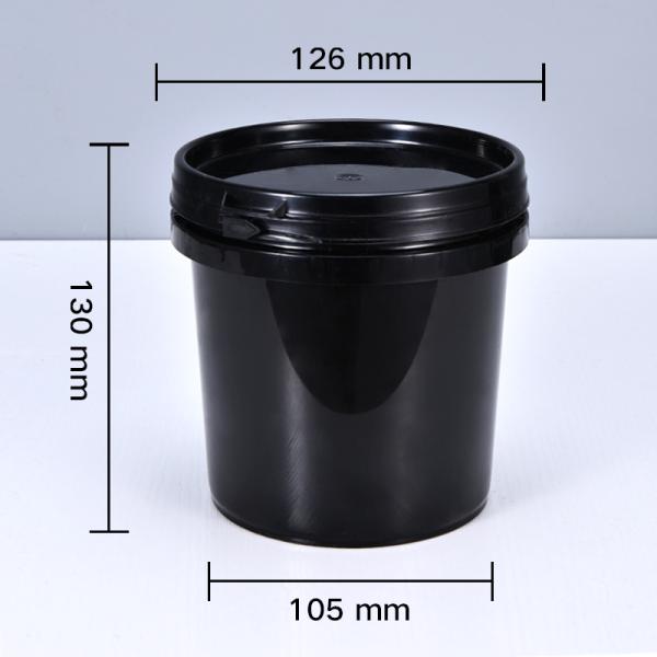 Translucent Plastic Bucket With Lid For Packaging Creamy Honey Container For Halloween