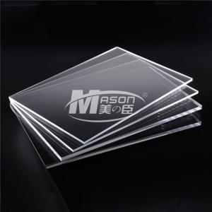 China Mason 1/8'' Thick 1220x2440mm craft Paper Masked Clear Acrylic Plastic Sheets on sale