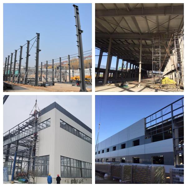 Prefab Steel Structure Workshop Portal Frame Q235B Q355B