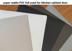 China Black Super Matte PVC Decorative Foil For Kitchen Cabinet Doors factory