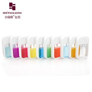 China 40ml flat empty wholesale cosmetic personal care plastic spray perfume bottle factory