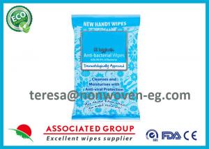 China Hygienic Sanitizing Hand Wipes Individually Wrapped Dermatologically Approved factory