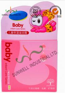 Pink Color Plastic Packagine Boxes , Infant Care Cosmetic Packaging Boxes
