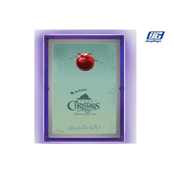 2000lux LED Menu Light Box , CRS Hanging Or Desktop Single Side Crystal Light Box Stand