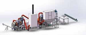 China Efficient Carbonization Kiln With Cyclone Dust Collector For Pollution Free Operation factory