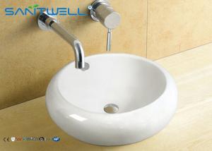 China Western Style Counter Top Wash Basin Antique Bathroom Ceramic Cabinet Sink 500*500*165mm factory