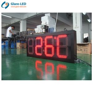 Pixel Pitch Other Outdoor Led Clock Time Date Temperature Sign Power Input 110