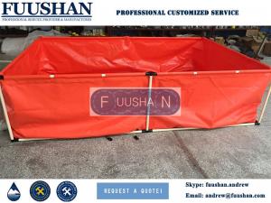 China Fuushan Customized Size Square and Circular PVC Flexible Collapsible Fish Tank factory