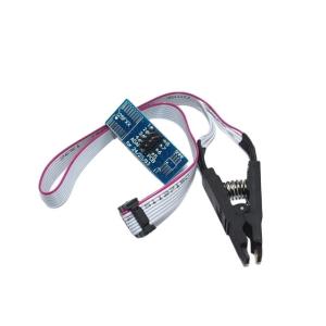 China For SOIC8 SOP8 Flash Chip IC Test Clip with SPI Cable Programmer TL866A/C Wide SOP16 Pitch 1.27mm Programming Clip factory