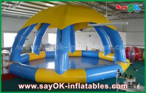 China PVC DIA 5m Summer Inflatable Sports Games Inflatable Swimming Pool With Roof Cover on sale