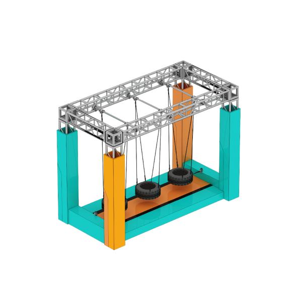 Customizable Ninja Course Obstacle Equipment for Indoor Playgrounds