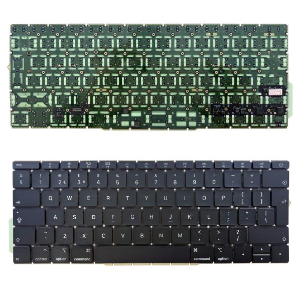 Replacement Keyboard for MacBook Pro 13" 2016–2017 (Model A1708, EMC 2978 / 3164) – UK Layout, Backlit