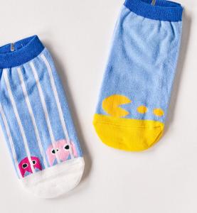 China cute girl mismatch ankle socks factory