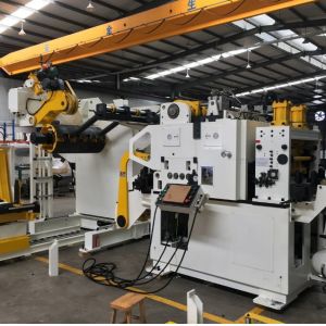 China 1200mm NC Servo Roll Feeder LPG Decoiler With Straightener on sale