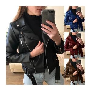 China                  Leather Jacket Winter and Autumn Fall Apparel Clothes for Women Cardigan Blazer Jacket Blazers Ladies Coats              factory