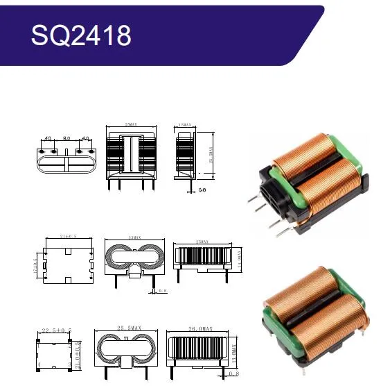 Input Common Mode Choke Inductor for PCB Motor Controller