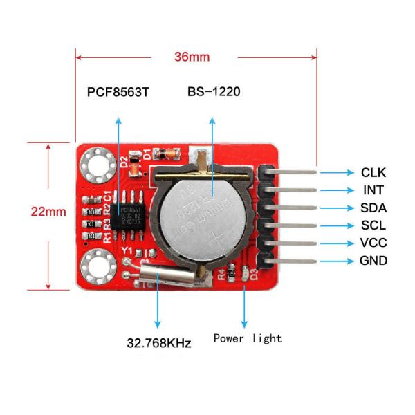 PCF8563 RTC Board Real Time Clock Module CMOS Ultra - Low - Power