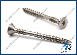 China Stainless Steel Counstersunk Torx Double Thread Decking Screws w/ 4 Nibs Type 17 factory