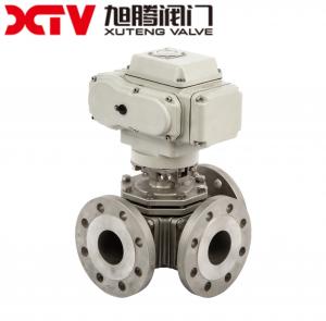 China Normal Temperature T Type High Platform Square Three-Way Ball Valve for 30-Day Return factory
