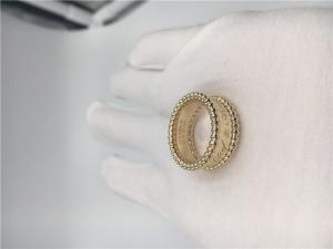 China Simple Men / Women 18K Gold Ring No Diamond / Gemstone For Wedding / Engagement on sale