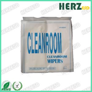 China 1009S 1009D Clean Room Wipes / Lint Free Microfiber Cloth Weight 120g-180g factory