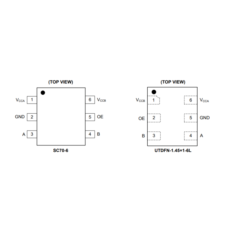 Logic ICs 1-Bit Bidirectional Voltage-LevelTranslator With Auto Direction Sensing