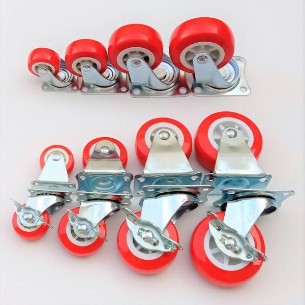 1-3inch Plastic Furniture Swivel Caster Wheel with 17mm/21mm/27mm/27mm Thickness