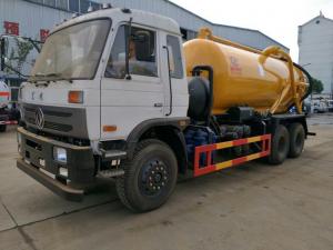 China Septic Vacuum Suction Truck 210hp 10 Wheel 16cbm With Hydraulic Control System factory