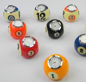China New creative gift product billiards pool table alarm clock on sale