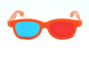 China Children Plastic Red Cyan 3D Glasses , polarized 3d red cyan glasses factory
