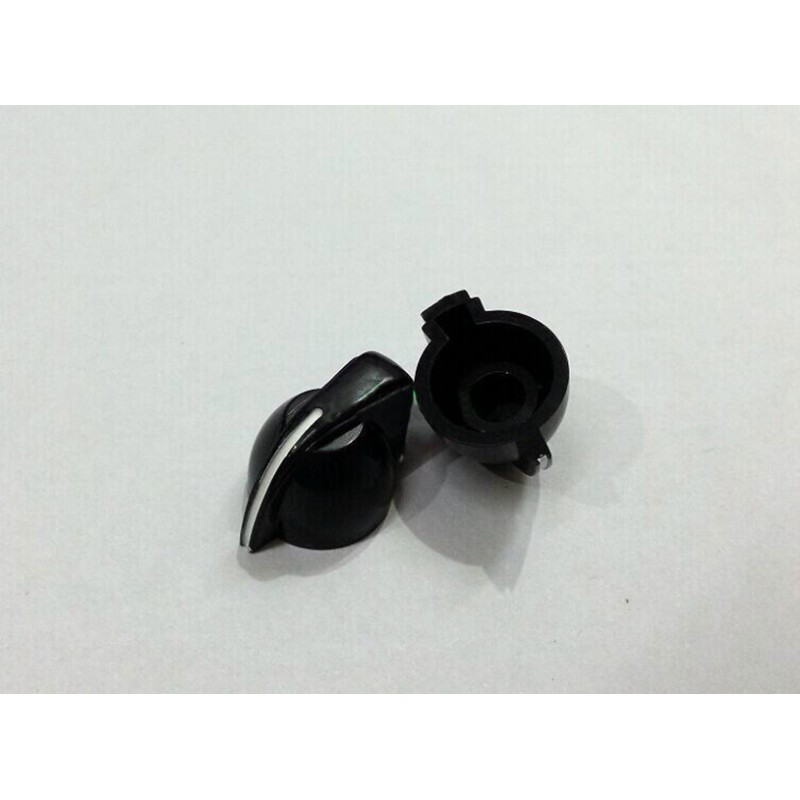 Large Boss Style Amplifier Control Knobs Plastic Fluted Black Turning Knob