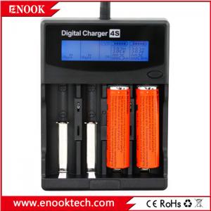 China Smart 4 Slots AA AAA Battery Charger DC3.6V / 3.7V Rechargeable Battery Charger factory