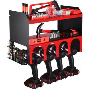 China Organize Your Garage with This Cordless Drill Tool Holder Wall Mount Charging Station and Bit Rack factory