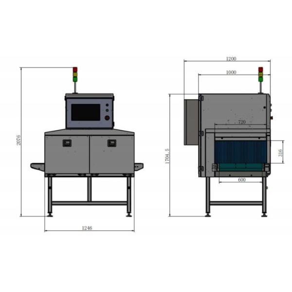 Foreign Objects Detection Food X Ray Inspection System For Meat Vegetable Poultry Dumplings