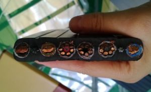 Rubber Flexible Flat Travelling Crane Control Cable