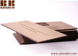 China Wooden Business Cards Unique Design/ Set of 20 Wooden Cards Unique business gift factory