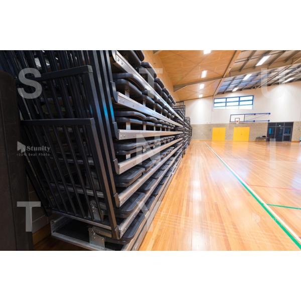 Water Resistant Fixed Gym Bleachers Retractable System