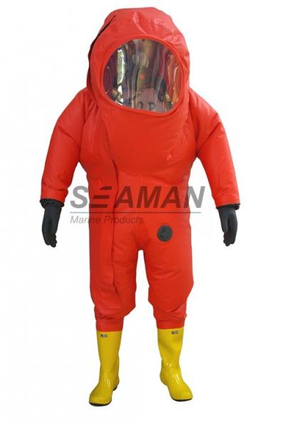China Chemical Protective Suit Class One Heavy Duty For Marine Firefighters factory
