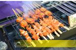 Stainless Steel Charcoal Bbq Grill Portable For Outdoor Barbecue / Home Cooking