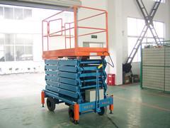 China 14 Meters Hydraulic Mobile Scissor Lift with 500Kg Loading Capacity factory