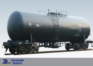 China 1435mm Gauge Tank Wagon Fuel Truck Crude Oil Diesel Tank UIC Standard factory