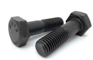 China Black ASTM A325 Heavy Hex Bolt Steel Structural Bolt A325 on sale