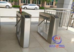 China Full automatic rotating gate tripodHalf Height Turnstiles in universal remote control factory