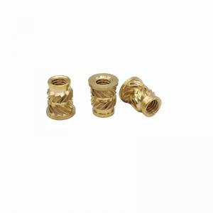China Hot Melt Copper Nut Soil Eight Pairs Of Twill Copper Flower Mother Brass Insert Copper Nut Injection Knurled Copper Nut factory