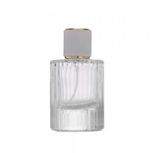 China Transparent Glass Perfume Bottle Sub Bottling 30 / 50 / 100ml Cosmetic Sampl on sale