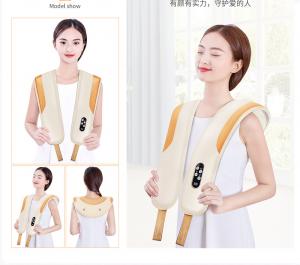 China 15 Minutes Microfiber Leather And 3D Mesh Neck Shoulder Massage Belt factory