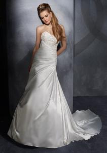China NEW!!! Strapless Aline Low back wedding dress Plus size Sweetheart Bridal gown #dq4999 factory